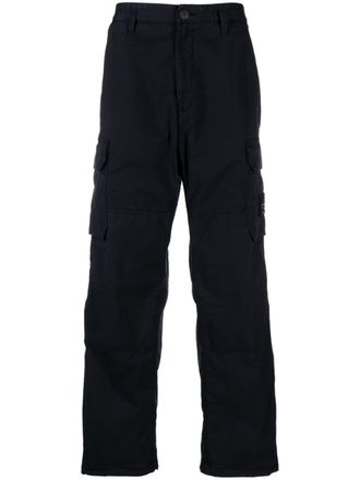 Stone Island Compass-patch cargo trousers - Blue
