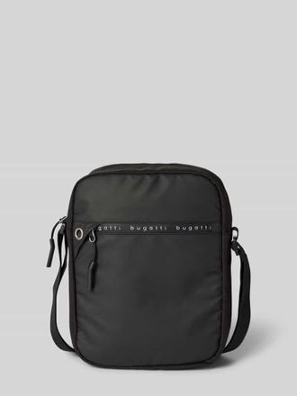 Bugatti Umhängetasche mit Label-Detail in BLACK, Größe 1