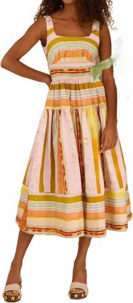 Hunter Bell Mara Midi Dress In Abstract Stripe