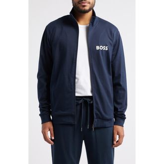 BOSS Mens Ease Track Jacket in Navy at Nordstrom Rack, Size Xx-Large