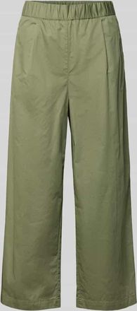 s.Oliver Red Label Regular Fit Culotte aus reiner Baumwolle in Khaki, Gr&ouml;&szlig;e 36