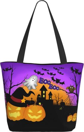 AOOEDM Halloween And Pumpkins Ladies Shopping Bag 13x11x7in.The Perfect ValentineS Day Gift.It Is The Best ValentineS Day Gift For Mom, Daughter, Wife,Etc