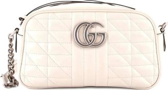 Gucci GG Marmont Shoulder Bag Mixed Matelasse Leather Small crossbody bag - Beige