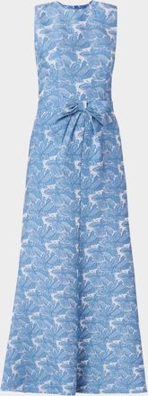 Shoshanna Loren Sleeveless Floral Jacquard Gown