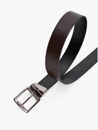 Tommy Hilfiger Mens Reversible Leather Belt - Brown - 40