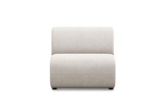 Castlery Auburn Armless Sofa Customized, Cream Performance Fleece, Spill Resistant, Modular for Sofas, Castlery