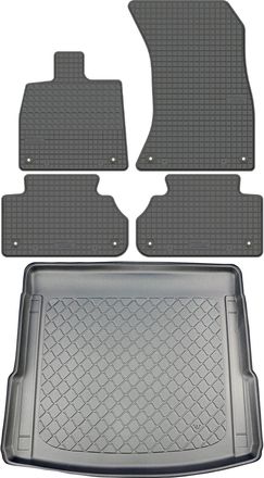OEM Audi Q5 Ii Fy Suv Desde Enero De 2017. Juego De Alfombrillas De Goma Para Coche + Alfombrilla Para Maletero