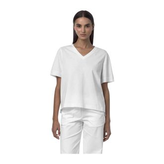 K-Way Tops, Dames, Wit, L, Leda Jersey T-Shirt