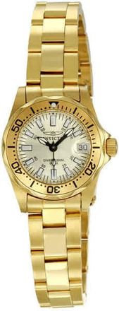 Invicta Sapphire Diver Champaign Dial Gold-tone Ladies Watch 7065