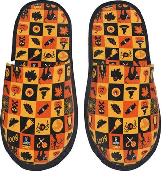 Generic Camping Slippers Halloween Warm Slipper Portable Indoor Slipper Indoor Sleepers For Travel Autumn L
