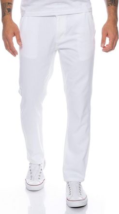 Rock Creek W29-W40 RC-390 Mens Designer Chino Trousers Regular Slim. - White - W38