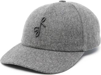Ruslan Baginskiy logo-embroidered felted cap - women - Wool - OS - Grey
