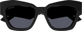 Gucci Sunglasses Gg1422 S 001 Black/Dark Gray Unisex
