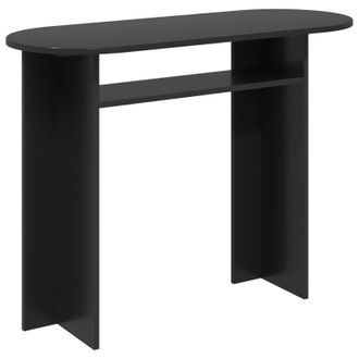 vidaXL Mesa Consola Con Almacenamiento Roble Negro 100 X 39,5 X 75 Cm Vidaxl