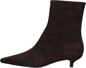 Bibi Lou Azra Bootie 30 - Dames - Laarzen met Hak - Bruin - 39 EU - Leer - Schoenen