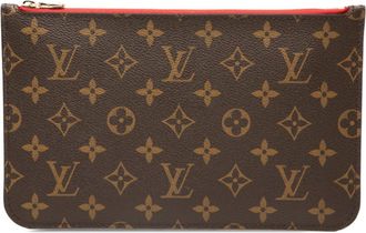 Louis Vuitton Brown Red Color Pvc Pouch (Pre-Owned)