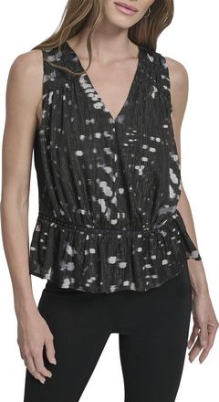 DKNY Dkny V-Neck Peplum Top
