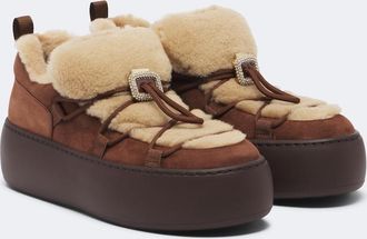 Roger Vivier Zapatillas Viv Up de borrego y ante