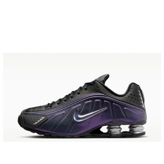 Nike Shox R4 Black Metallic Silver Purple Dynasty IO4546-002