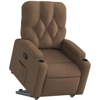 vidaXL Vidaxl - Sill&oacute;n Reclinable Elevable De Tela Marr&oacute;n