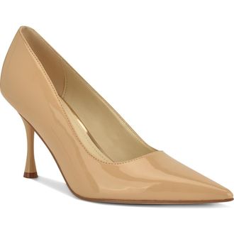 Nine West Pursee Pointed Toe Pump in Light Natural at Nordstrom, Size 6.5