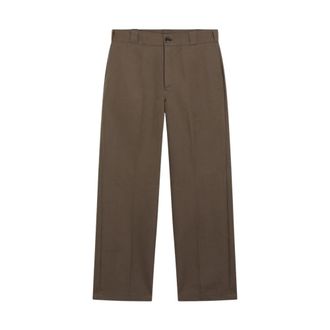 Prada Broeken, Heren, Bruin, XL, Rechte broek