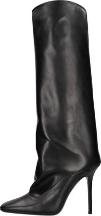 The Attico Sienna Leren Laarzen - Dames - Laarzen met Hak - Zwart - 41 EU - Leer - Schoenen