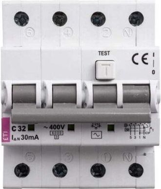 OEM Disyuntor Diferencial 4p 32a C 003a Tipo Ac Kzs4m 002174027