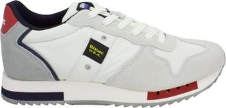 Blauer Su&egrave;de en Stoffen Sneakers - Heren - Sneakers - Wit - 41 EU - Su&egrave;de - Schoenen