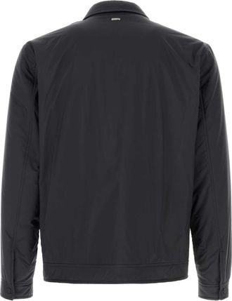 Herno Mens Polyester Jacket Blue