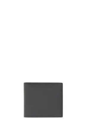 Thom Browne Grey Pebble Grain Leather Slim Bifold Wallet