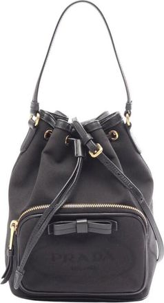 Prada Pre-owned Prada Canapa Logo Duet Bucket Bag Ladies N75B5VMHWI2PQH4Y