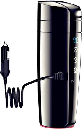 OEM Taza El&eacute;ctrica Port&aacute;til De Viaje De 12 V Y 350 Ml, Hervidor El&eacute;ctrico De 12 V 80 W, Revestimiento Acero Inoxidable 304, Funcionamiento Solo Bot&oacute;n