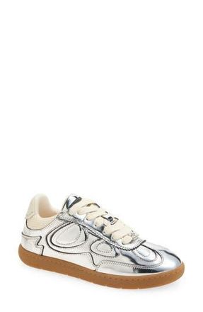 Ganni Specchio Low Top Sneaker in Silver at Nordstrom Rack, Size 7Us / 37Eu