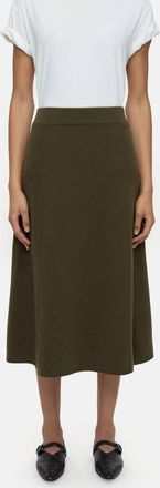 Closed Womens A-Line Knitted Skirt In Green