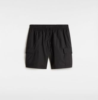 Vans Badeshorts VANS PRIMARYCARGOLOOSEELASTICBOARDSHORT, Herren, Gr. XXL, N-Gr, schwarz, Obermaterial: 61% Baumwolle, 39% Polyester, Badehosen Badeshorts, 