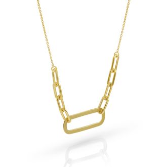 Orphelia Essence WoMens 925 Sterling Silver Necklace - Gold ZK-7560/G - One Size
