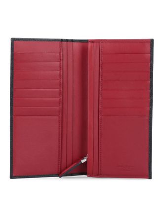 Ferragamo Mens Wallets Black Calf Leather