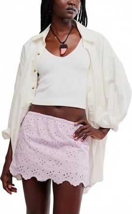 Free People Eyes On You Skort In Orchid Hush