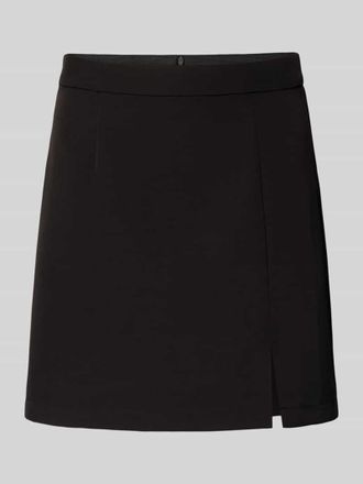 Pieces Ausgestellter Mini-Rock mit Saumschlitzt Modell BOZZY in Black, Gr&ouml;&szlig;e L