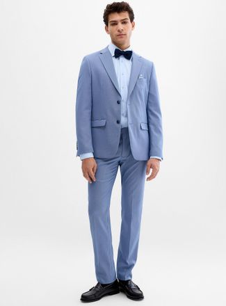 Soul of London Mens Two-tone thread piqu&eacute; suit Slim fit