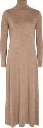 Vince Funnel-neck Jersey Midi Dress - Beige - XL (UK16 / XL)