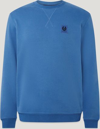 Belstaff Sweatshirt Mens Cotton Fleece Marine Blue Size 2XL