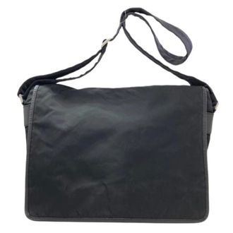 Prada Pre-owned Vintage Nylon Schoudertas - Dames - Pre-owned - Zwart - Maat: ONE Size Nylon