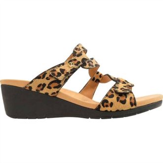 Revere Comfort Shoes Womens Sofia Sandal In Leopard