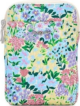 Baggallini Modern Take Two RFID Crossbody Cross Body Womens Handbags Meadow Print, Polyester
