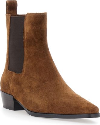 Strategia Womens Ankle Boot Nina Bootie Brown Leather