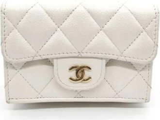 Chanel Pre-owned Wallets, female, White, Size: ONE SIZE Pre-owned Vintage Wallet