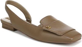 Franco Sarto Teagan Slingback Half dOrsay Flat in Driftwood at Nordstrom, Size 6.5