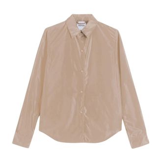 Aspesi Shirts, female, Beige, Size: M Unlined Shirt Jacket in Technical Polyester